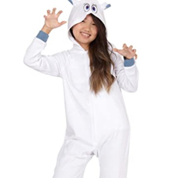 Smallfoot Migo One Piece Costume Pajama Set White - Picture 9 of 14